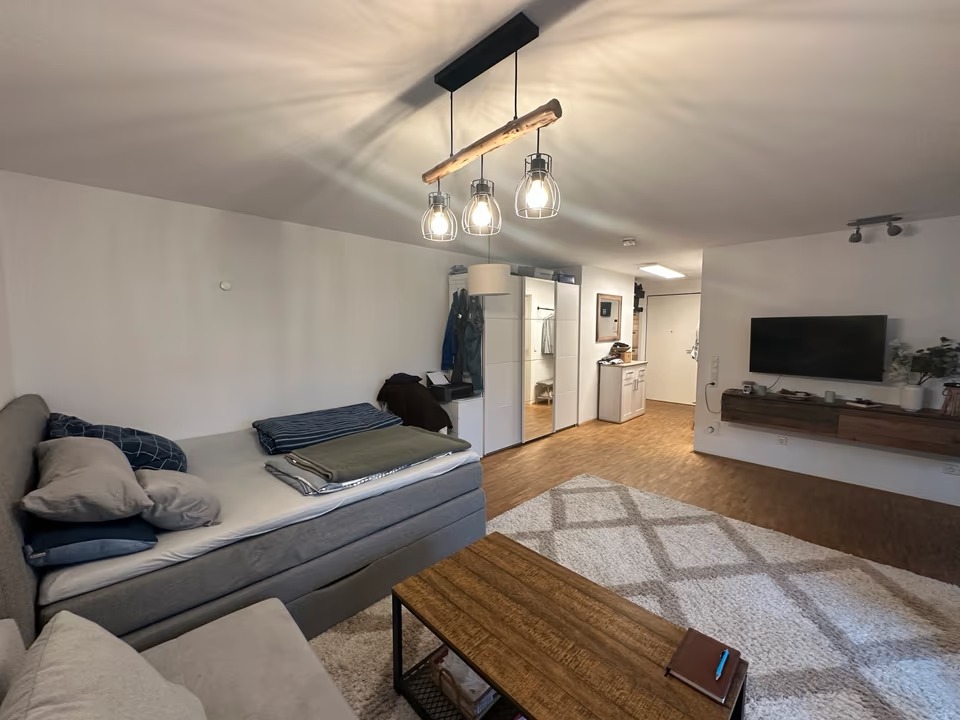 Fully Furnished 1-Room Apartment with Large Balcony & Elevator