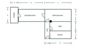Top-Floor 2-Room Apartment with Balcony in Haidhausen