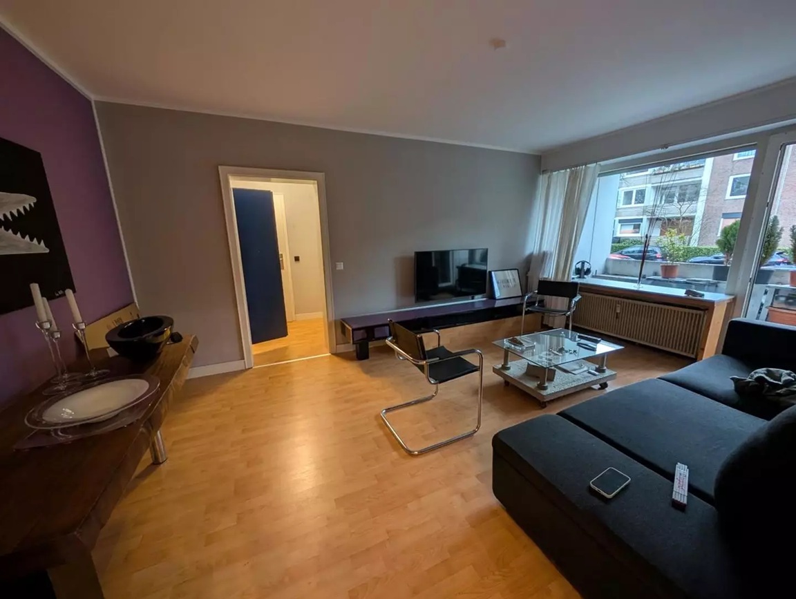 2-Room Apartment with Balcony in Düsseldorf-Kaiserswerth