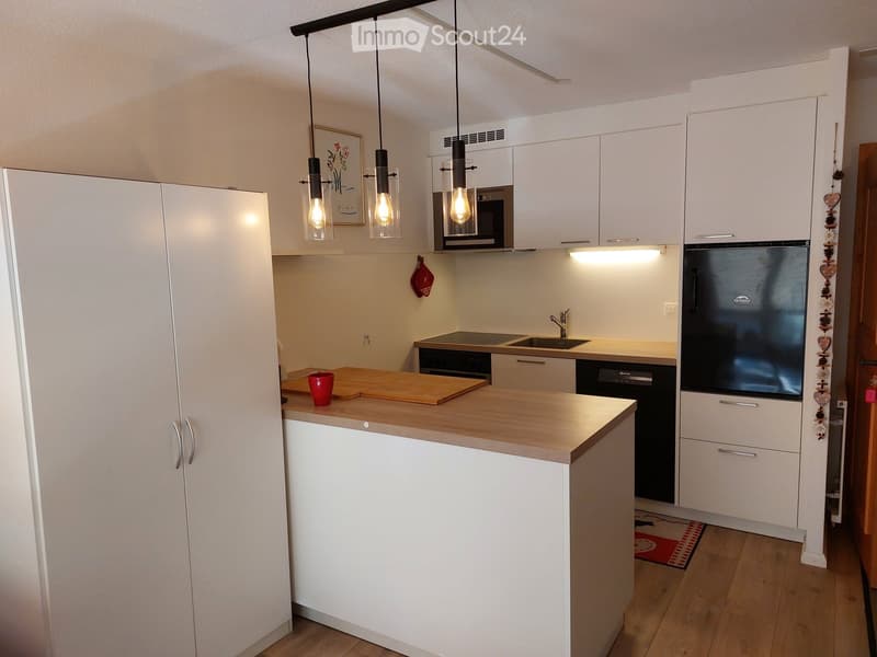 Alpine 2-Room Furnished Apartment with Balcony in Haute-Nendaz